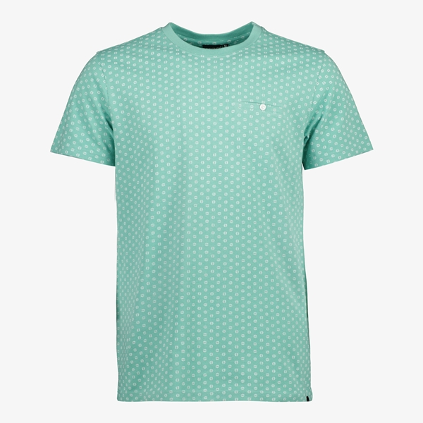 Unsigned heren T-shirt groen met print