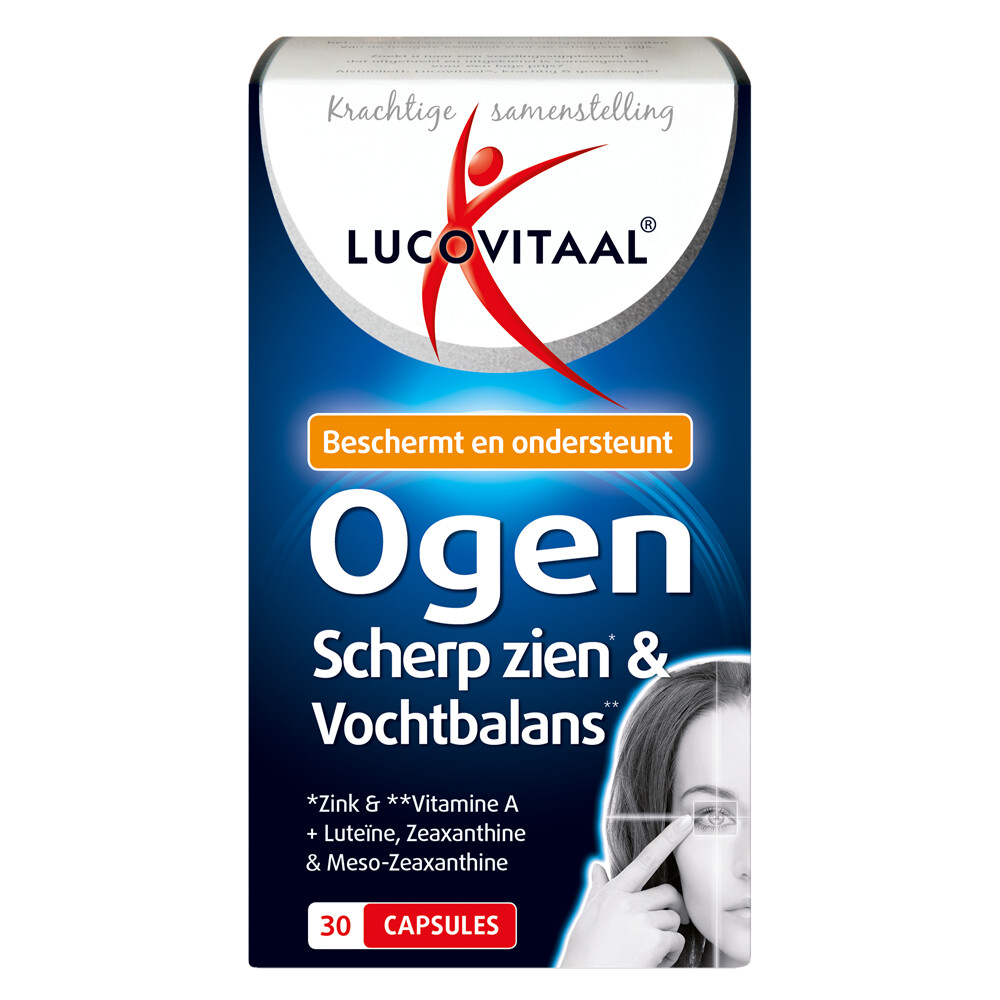 3x Lucovitaal Ogen Scherp Zien en Vochtbalans30 capsules