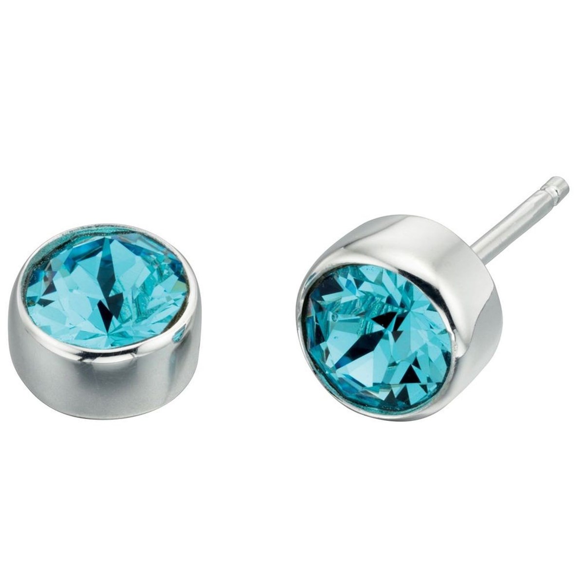 Boucle d'oreille zirconia en argent 925/1000