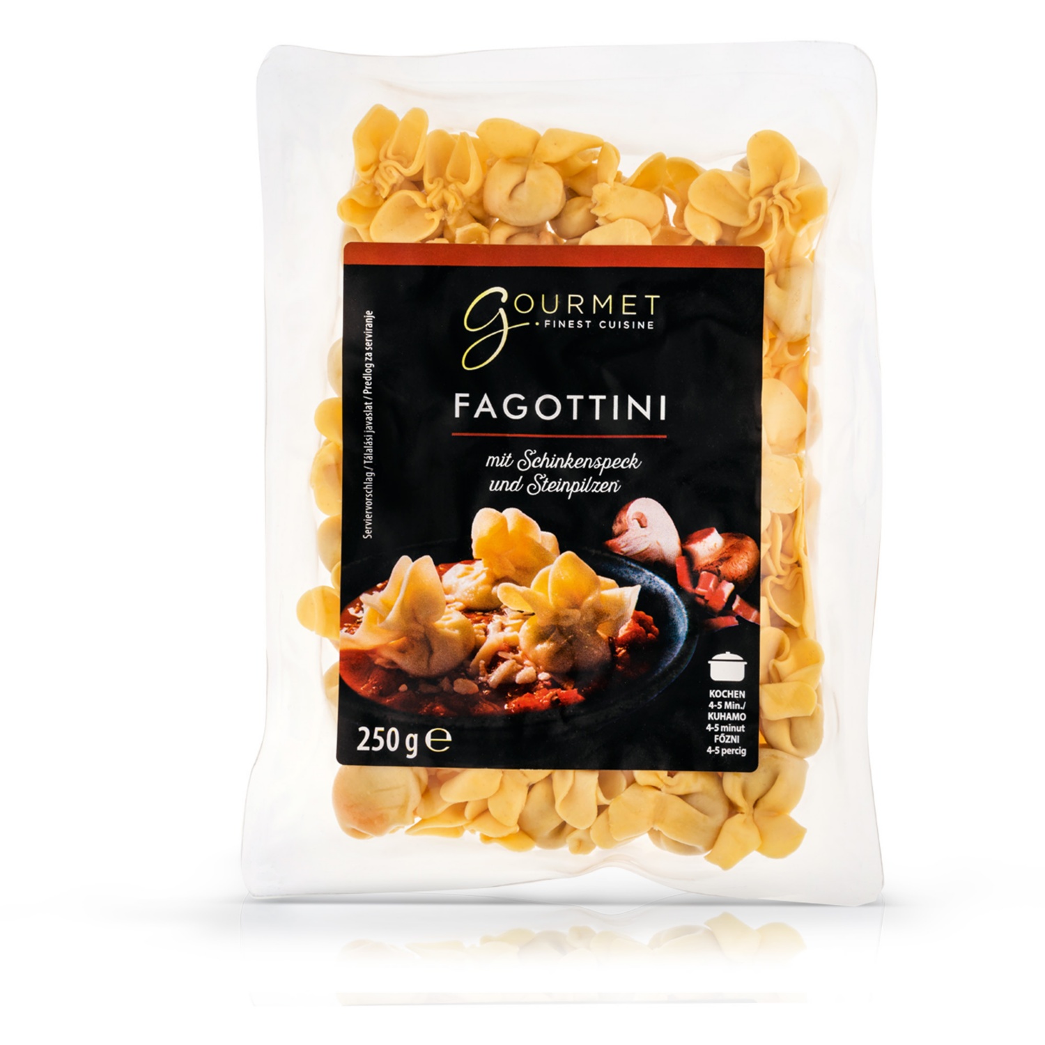GOURMET FINEST CUISINE Teigwaren, mit Schinkenspeck und Pilzen 250 g
