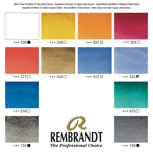 Talens REMBRANDT Aquarellkasten 