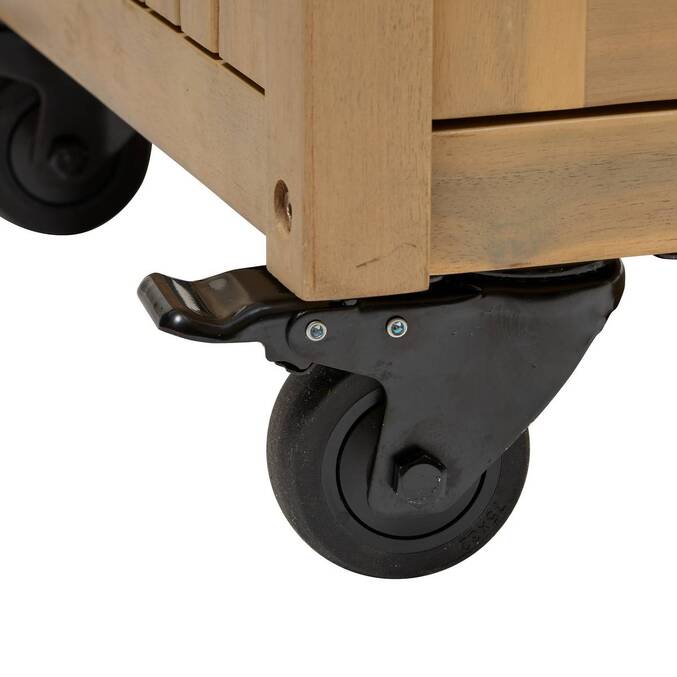 Module 2 portes à roulettes pour cuisine d'été LODGIA Beige