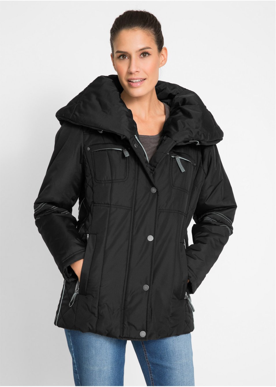 Veste matelassée à grand col