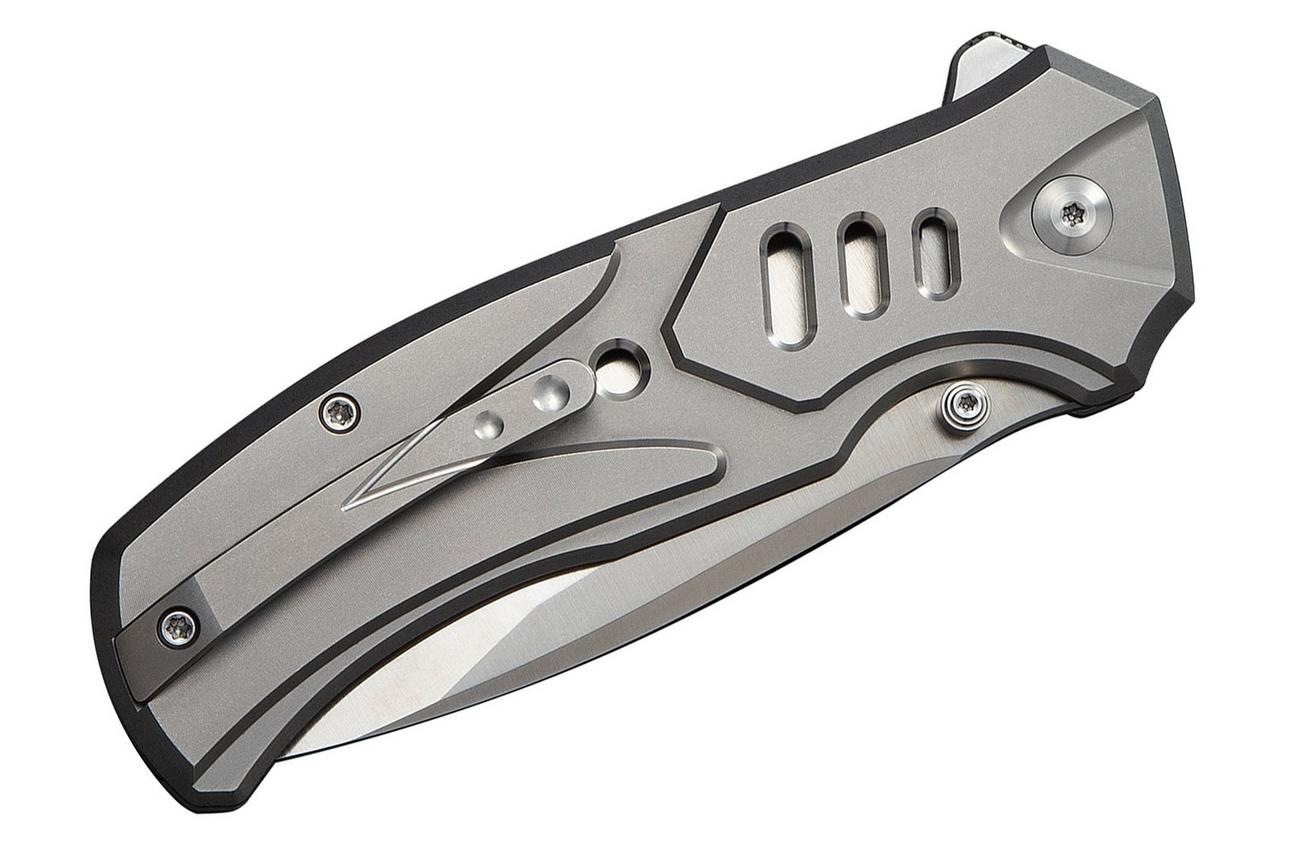 WE Knife Zentron WE24094-2 Satin Böhler M390, Gray Titanium, zakmes
