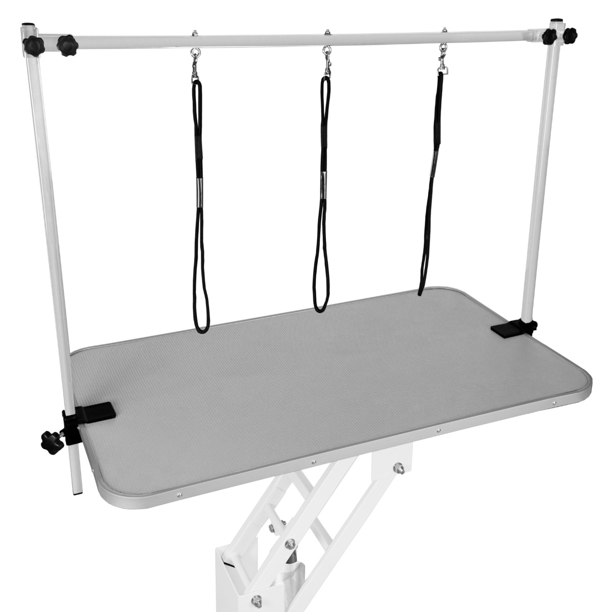 Mesa sanitária hidráulica branca - superfície cinza
