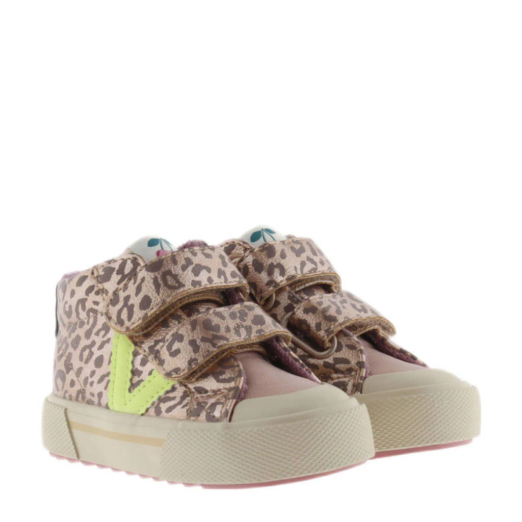 Victoria leren sneakers beige