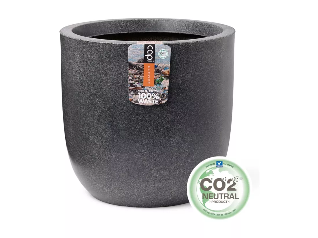 Pot à fleurs Waste Smooth 43x41 cm Gris