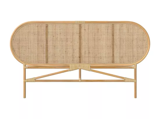 Tête de lit en rotin naturel 140 cm - Navahino