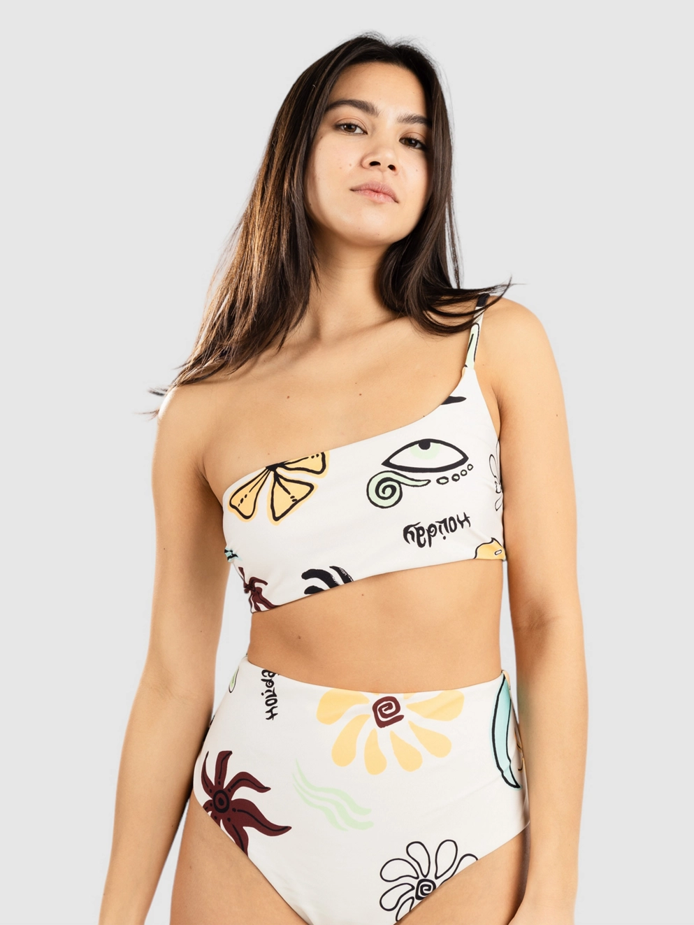 Rip Curl Holiday One Shoulder Top Bikini Top multico