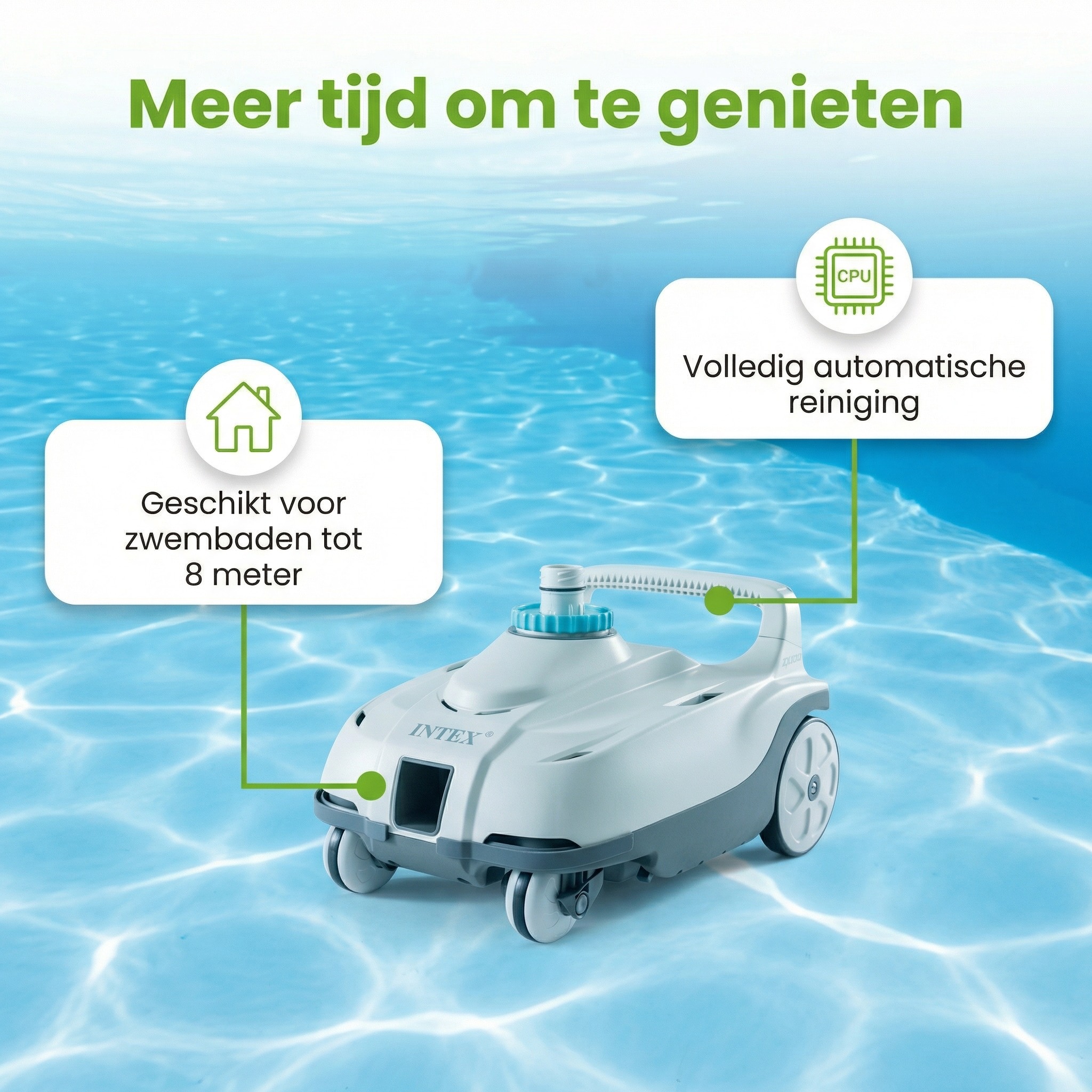 Intex zx100 automatische zwembadstofzuiger