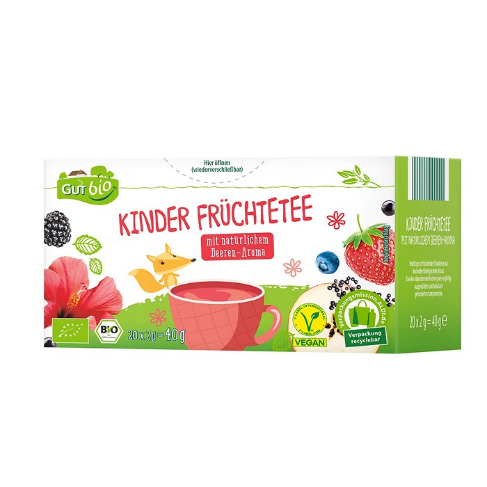 GUT BIO Bio-Kindertee 40 g, Beerenmix