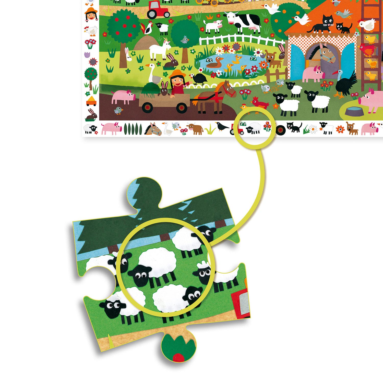 Djeco Zoekpuzzel Boerderij, 35st.