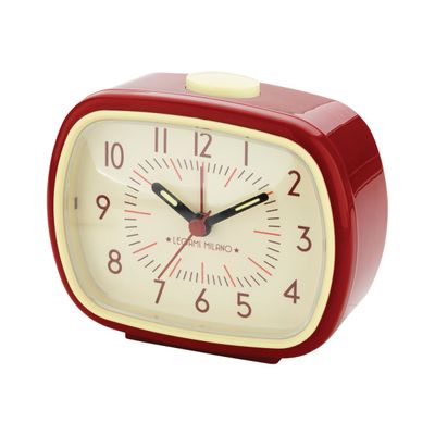 Legami - Horloge réveil rétro - rouge