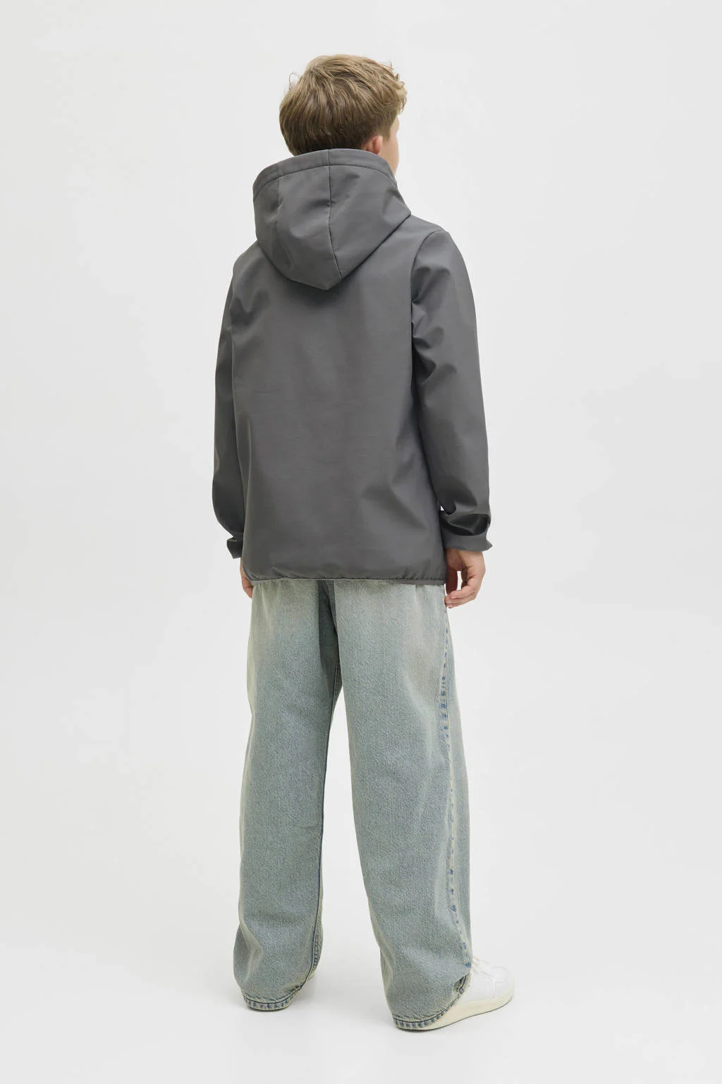 JACK & JONES JUNIOR softshell jas grijs