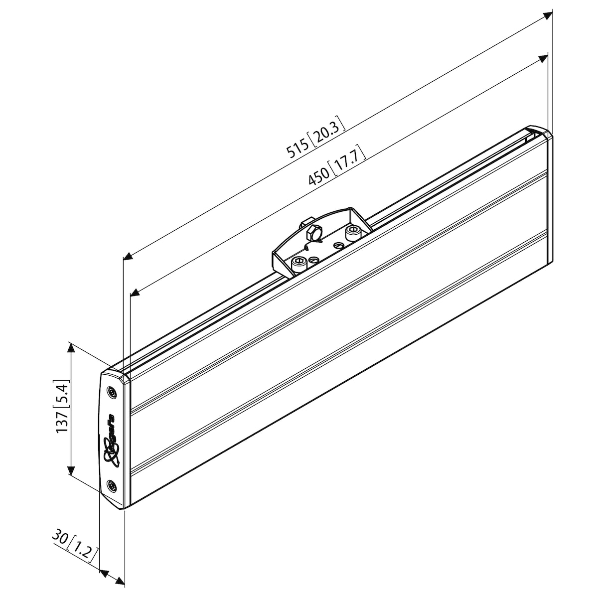 Vogels Pro PFB 3405 interface bar (sort)