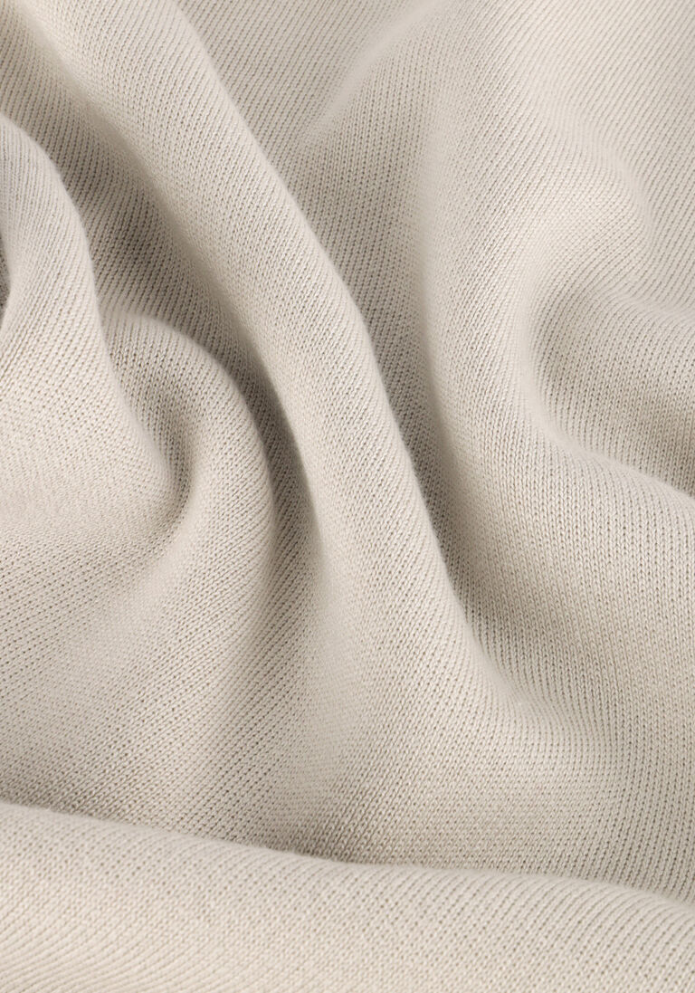 CAST IRON beige cast iron trui mock neck cotton modal mockneck