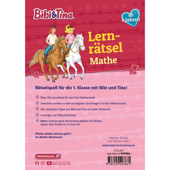 Bibi & Tina - Lernrätsel - Mathe