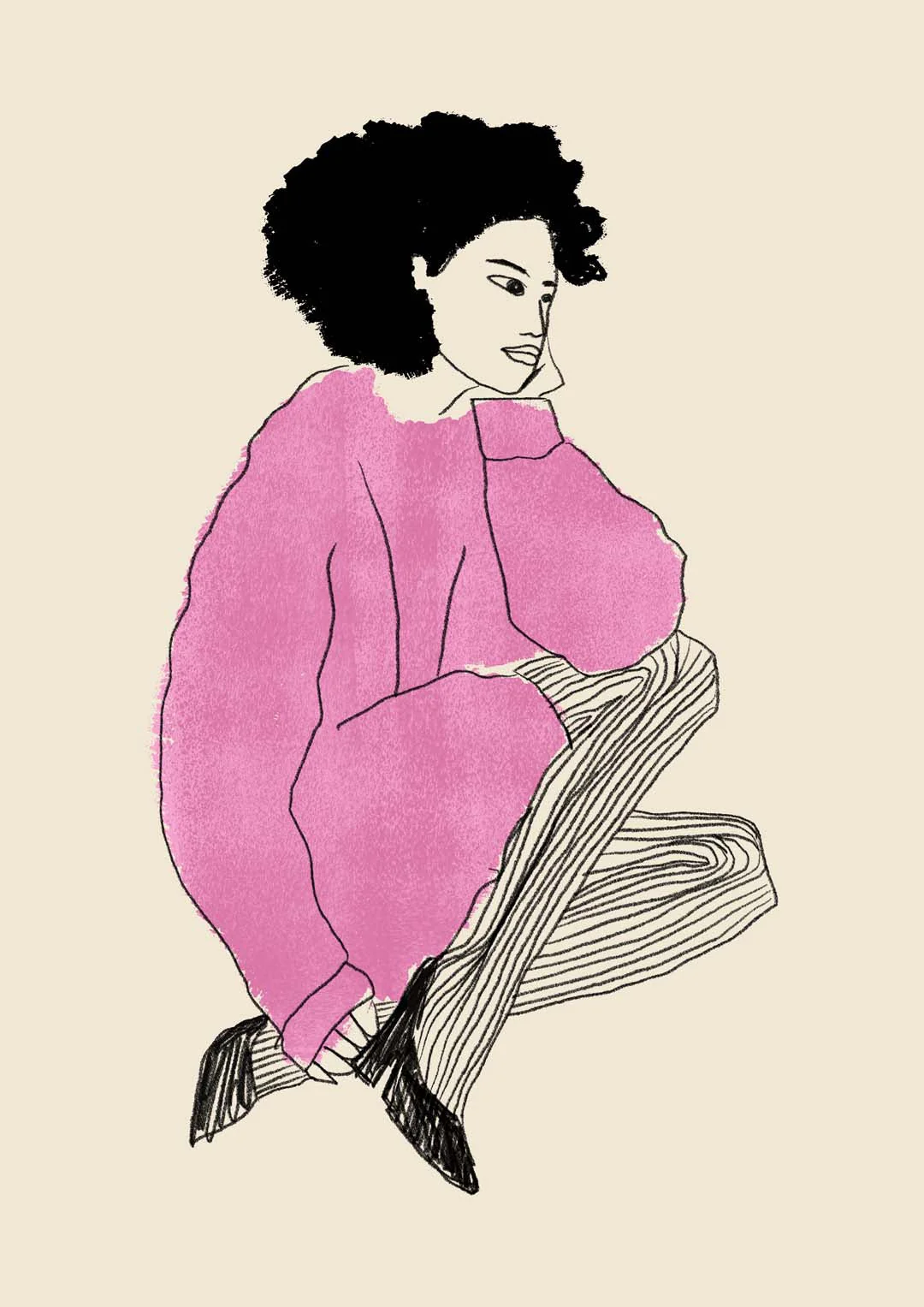 Girl Chill Pink Pullover