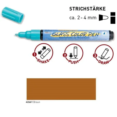 KREUL Glass ColorPen Braun
