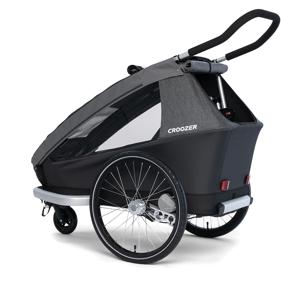CROOZER Kinderfahrradanhänger Kid Keeke 1 Mountain grey