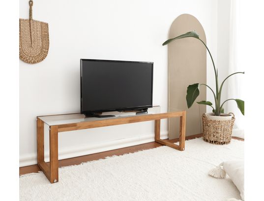 CONCEPT1 - Meuble TV Via bois 130 x 40 x h40 cm
