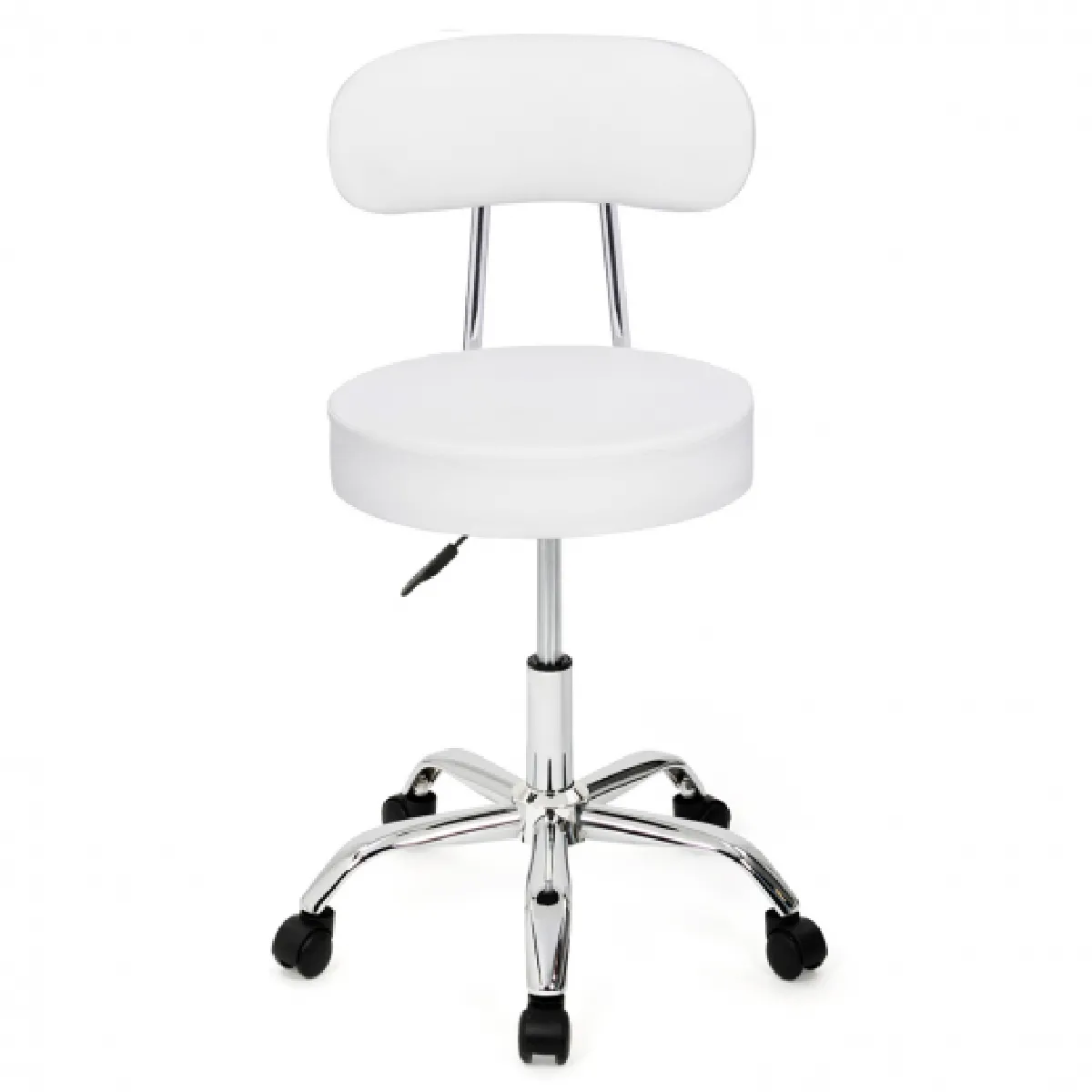 Idmarket MARKET Chaise roulettes CYRILLE - Blanc