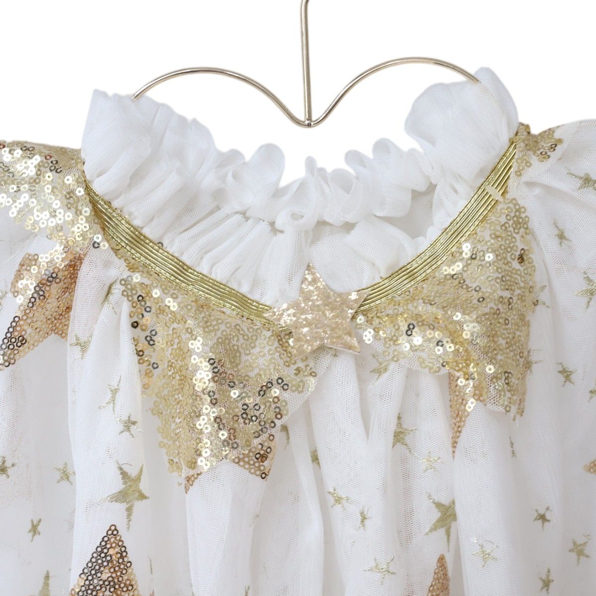 Déguisement cape étoiles à sequins dorés Surprise Partie !