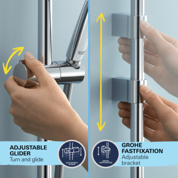 Grohe doucheset Quickfix Vitalio Comfort 2 standen chroom