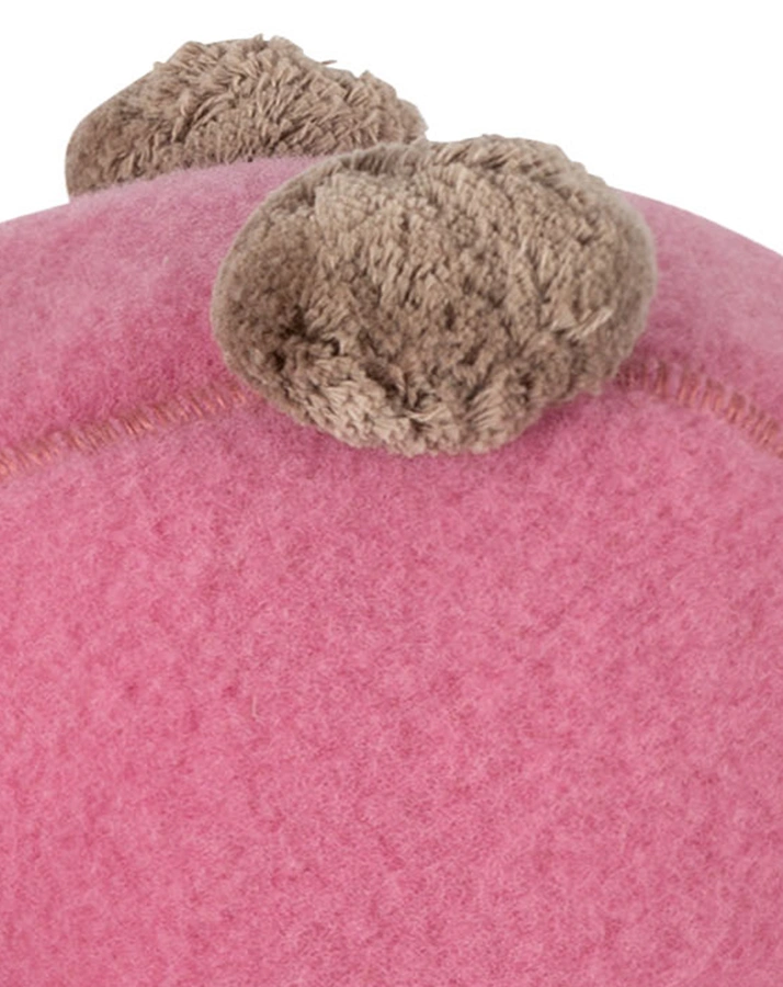 Wollfleece-Schlupfmütze 2 BOMMEL in dusty pink