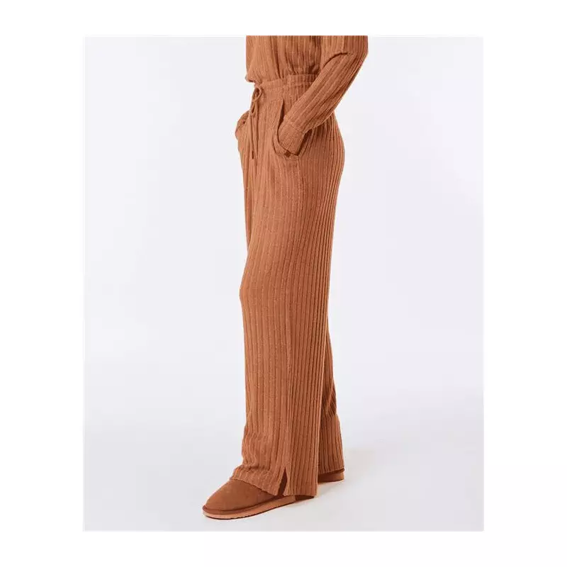 Pantalon femme RIPCURL Cosy Ii Straight Leg Pant Light Brown
