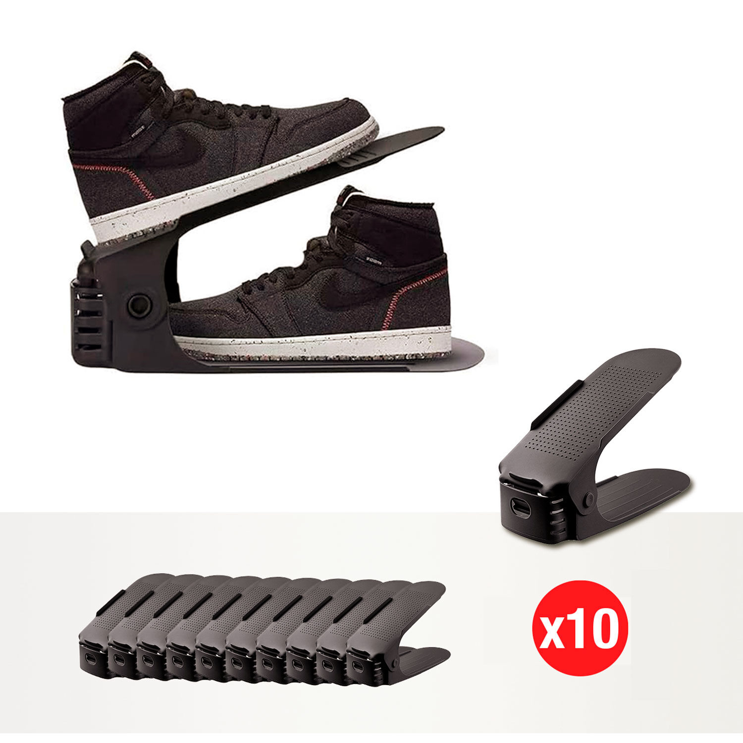 Schuh-Organizer in Schwarz