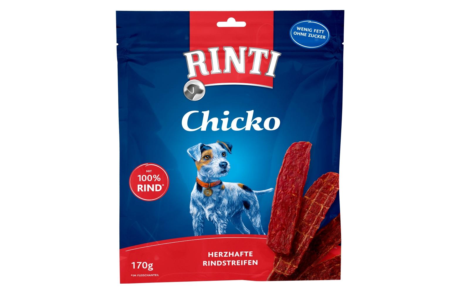 Leckerli Chicko Rind, 170 gKnuspriger Snack für Hunde