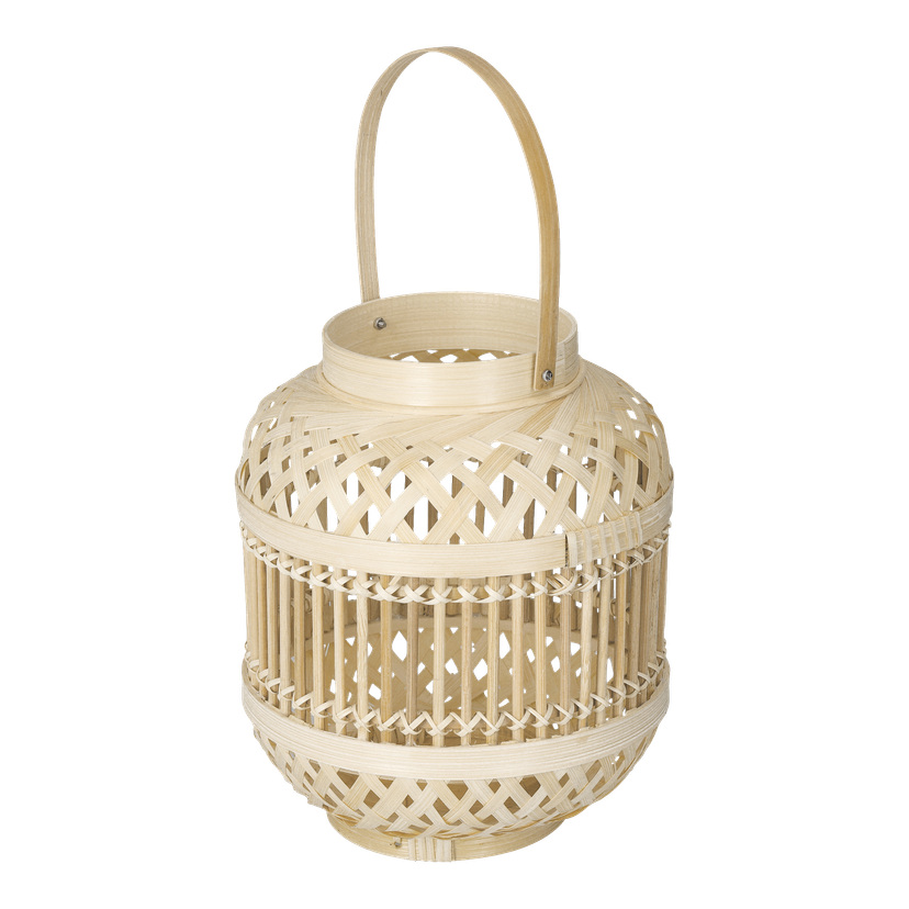 Lyslykt av bambus 25xØ20 cm