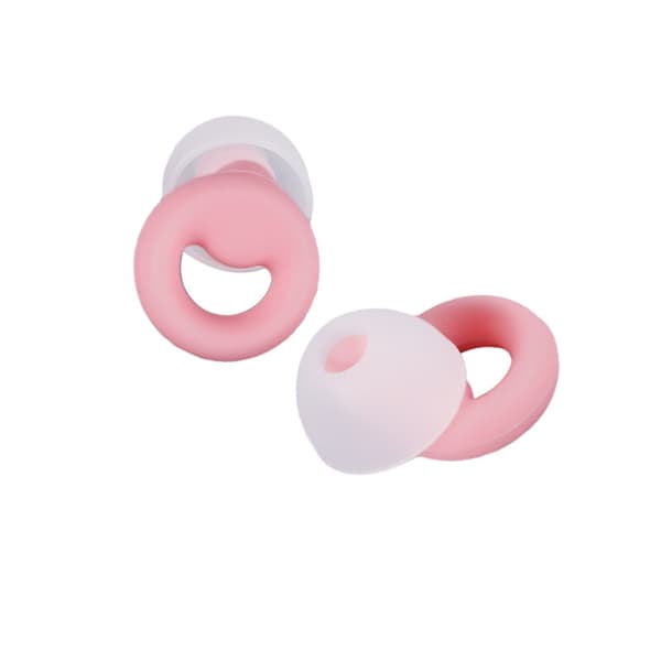 INF Støyreduserende ørepropper - Rosa silikon, 1 par