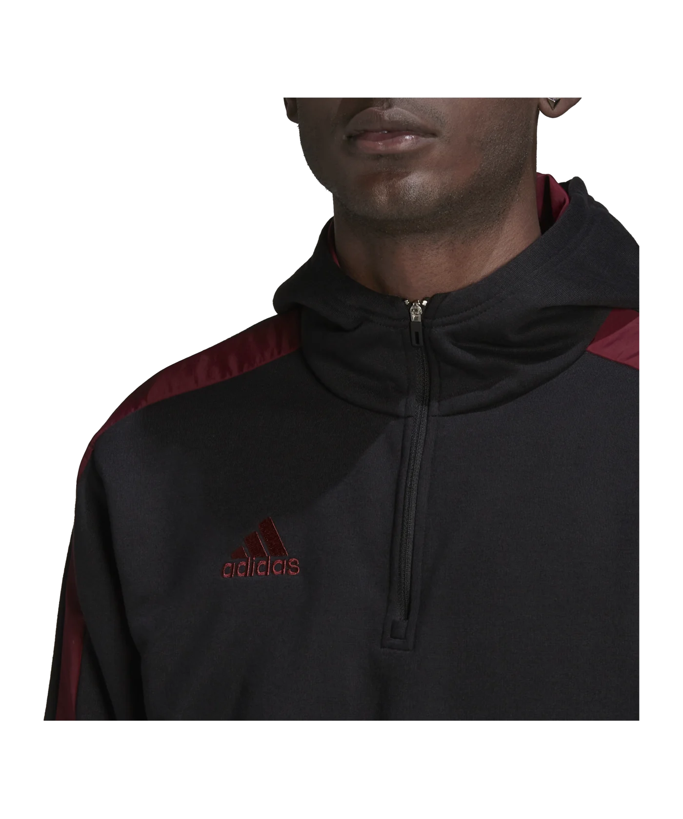 adidas Tiro Hoody Schwarz Rot