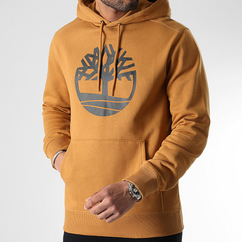 Sweat Capuche Core Logo A2BJH Camel