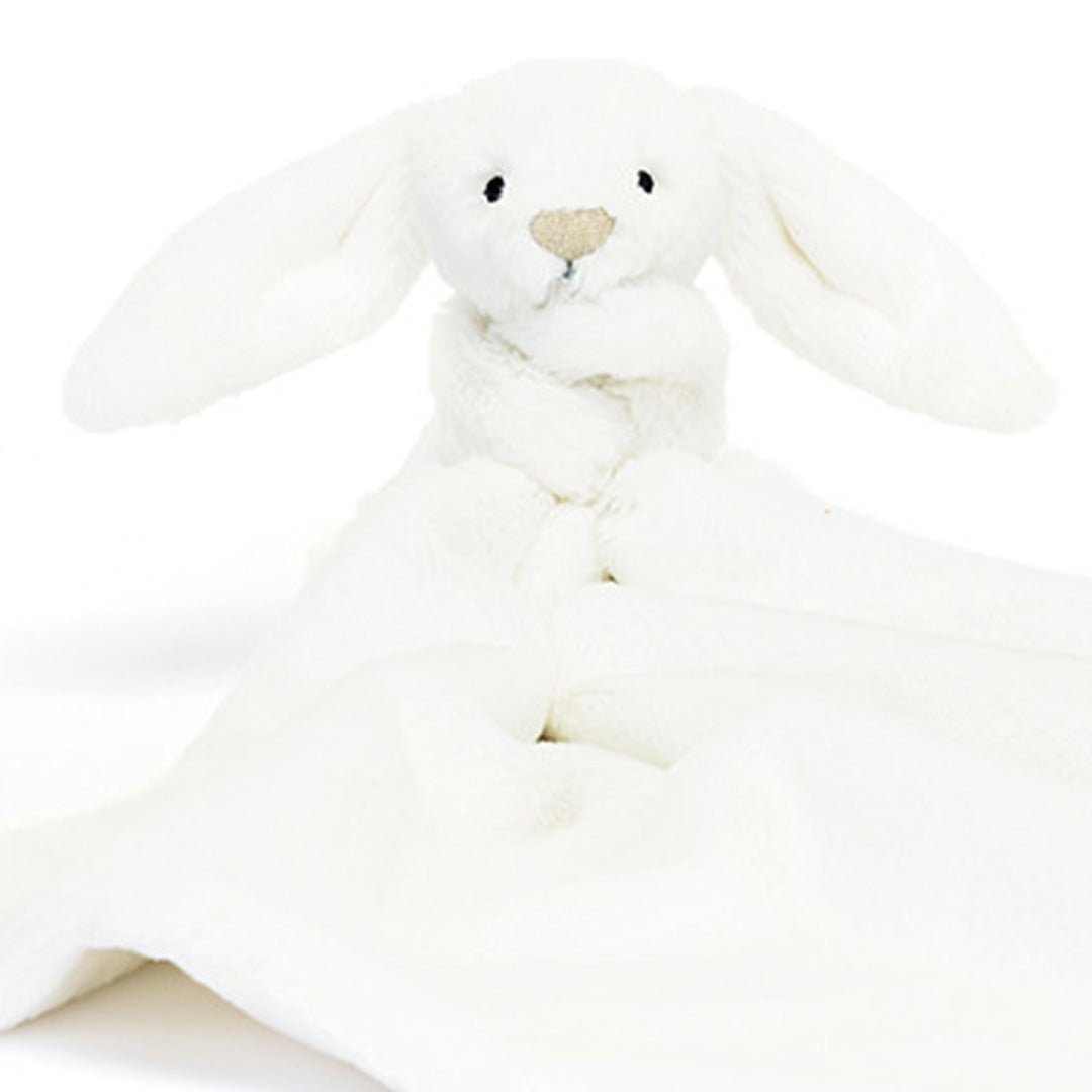 jellycat knuffeldoek bashful konijn luxe - white - 34 cm