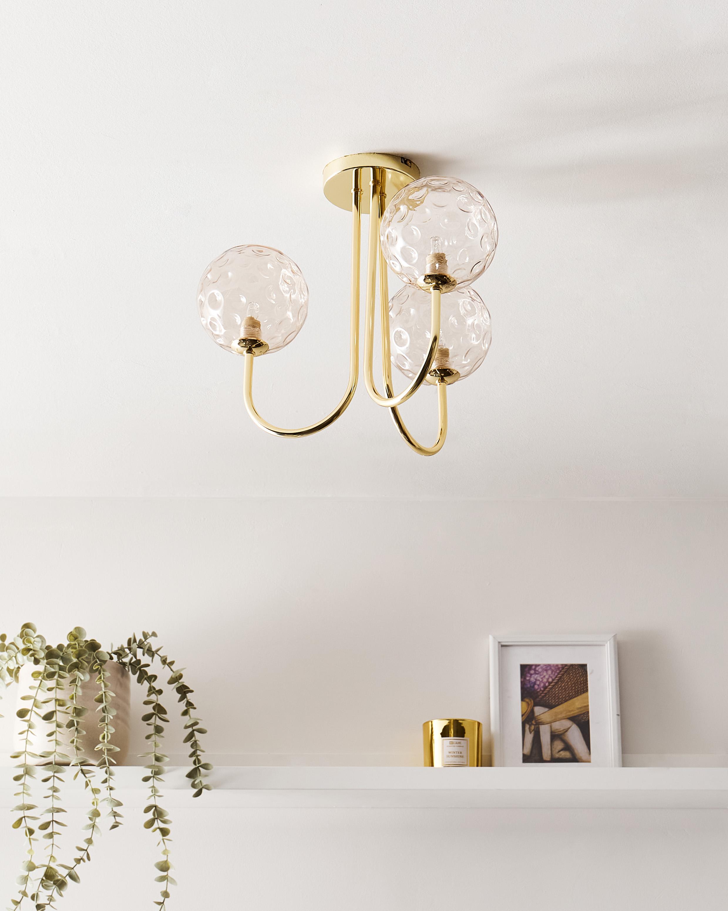 Plafondlamp ANADYR Glas Beige