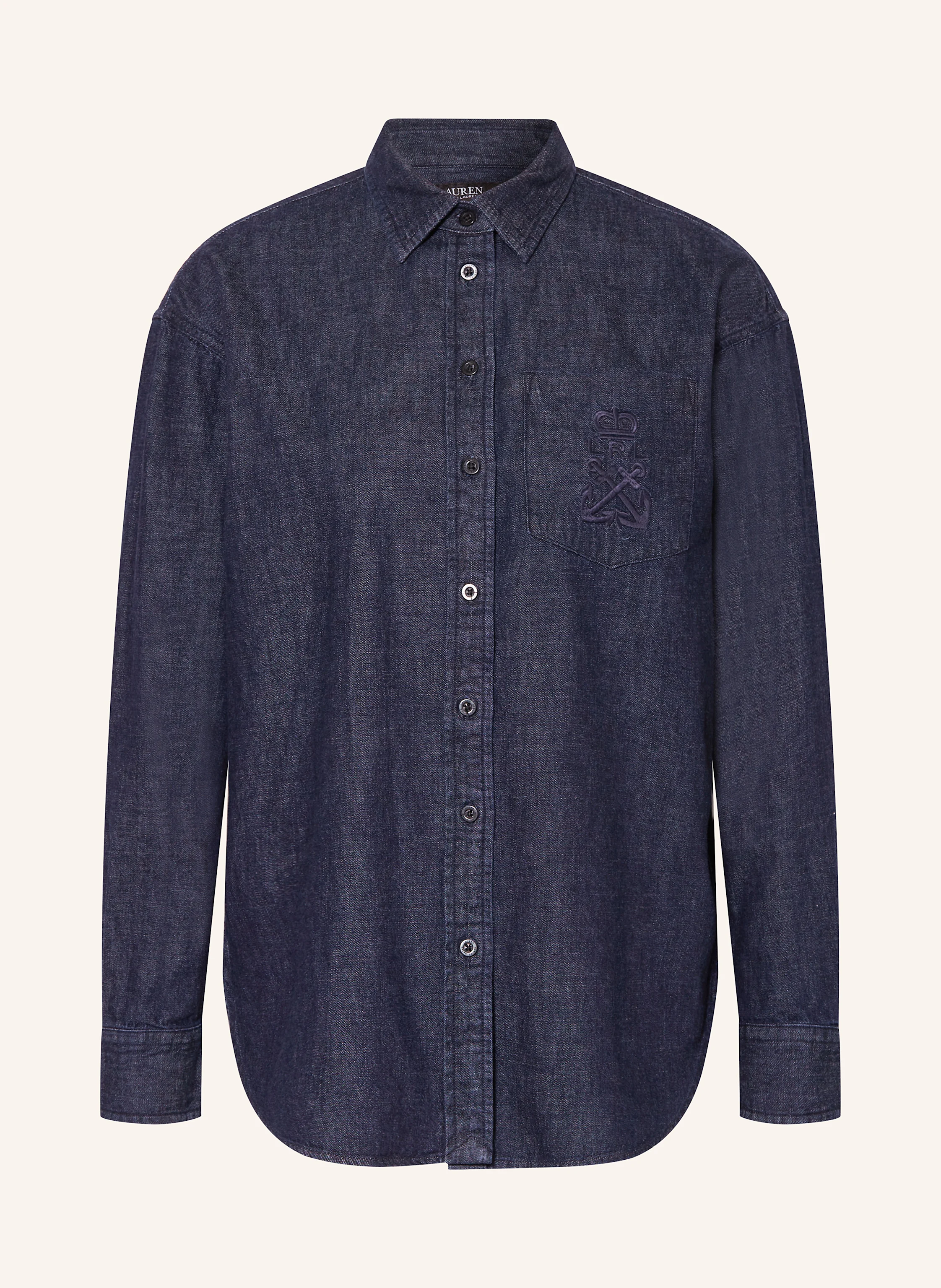 LAUREN RALPH LAUREN Hemdbluse in Jeansoptik