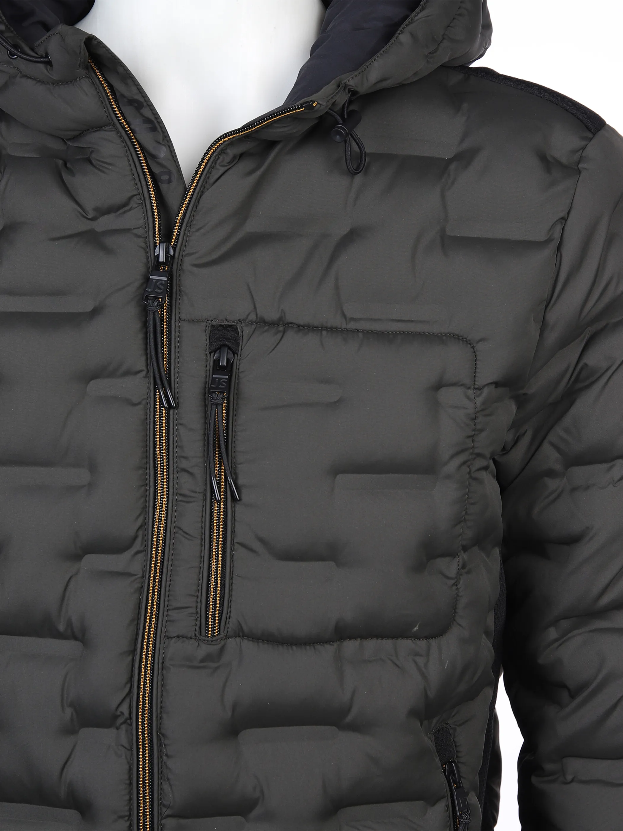 Herren Steppblouson mit Kapuze
