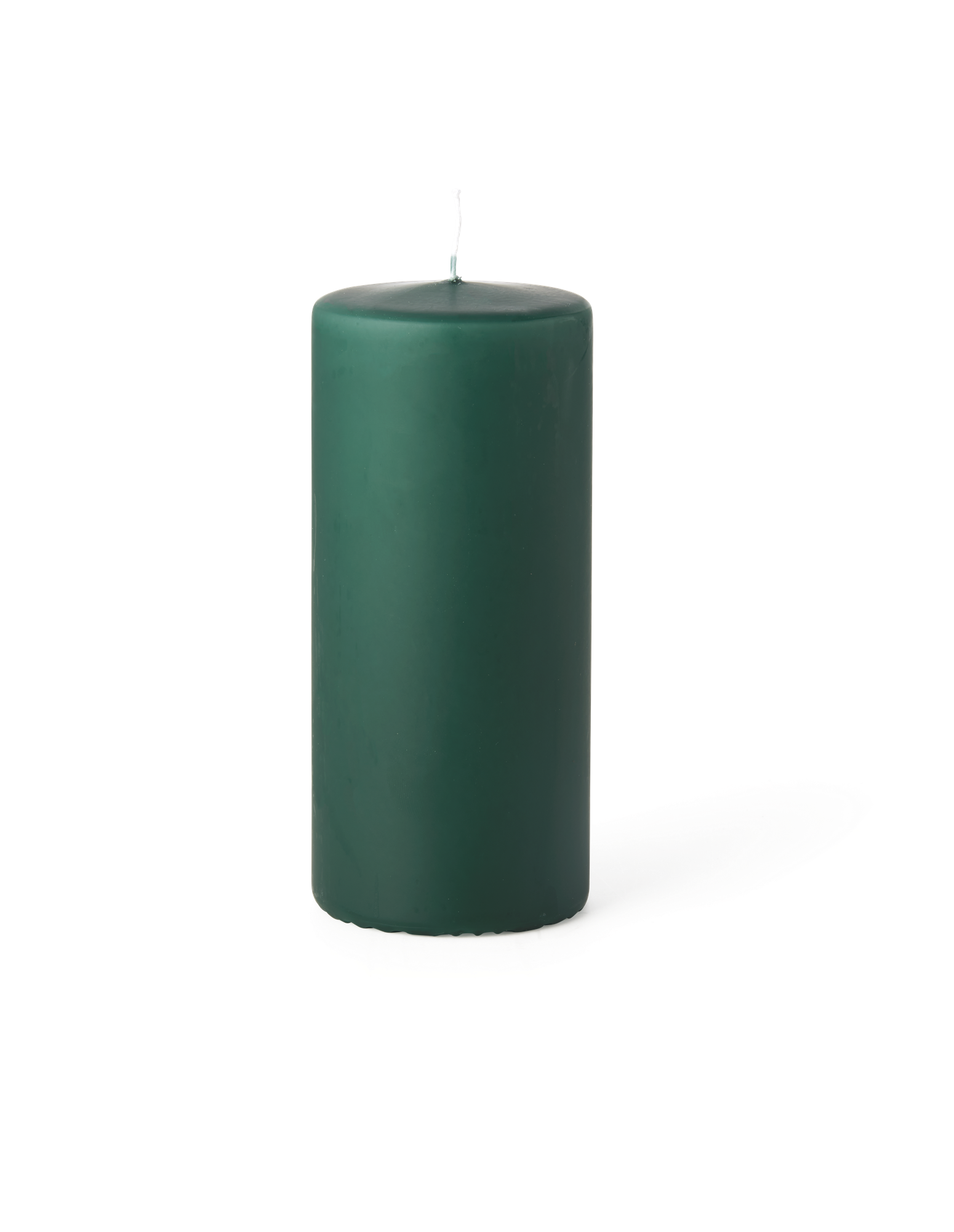 Bloklys 15 cm | Paraffin. 6,7 x 15 cm. | Green