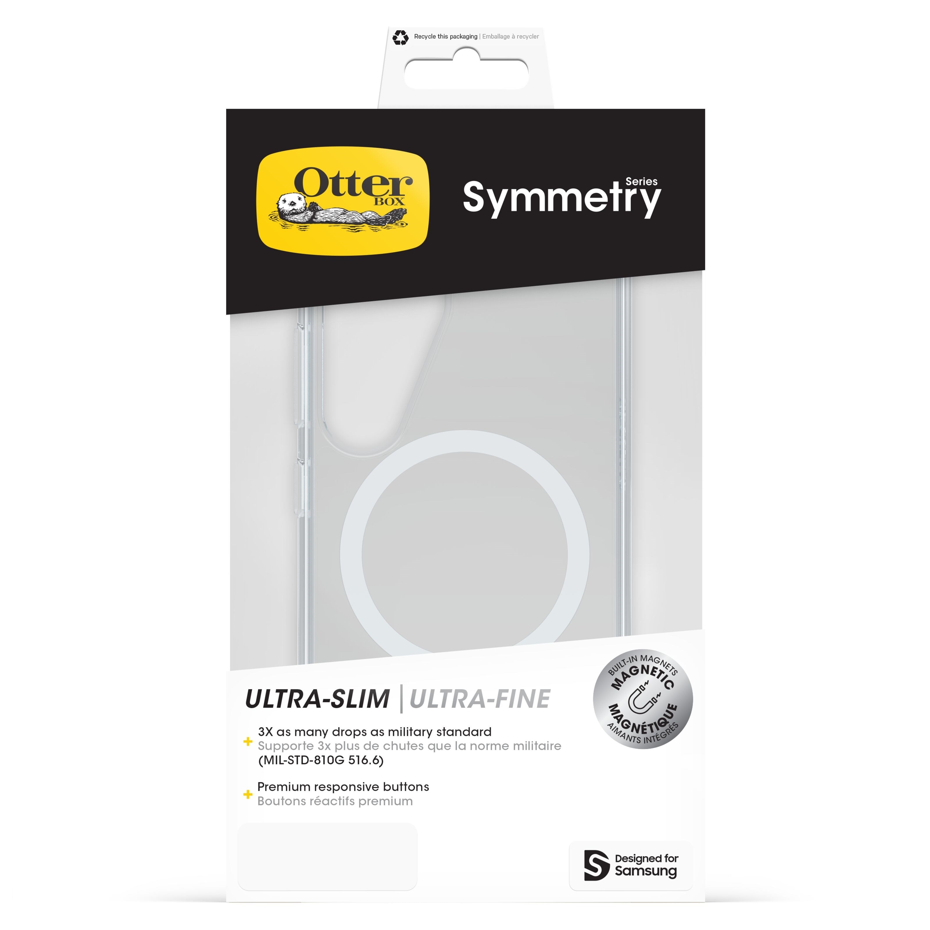 Otterbox Symmetry for Galaxy S25 Gjennomsiktig