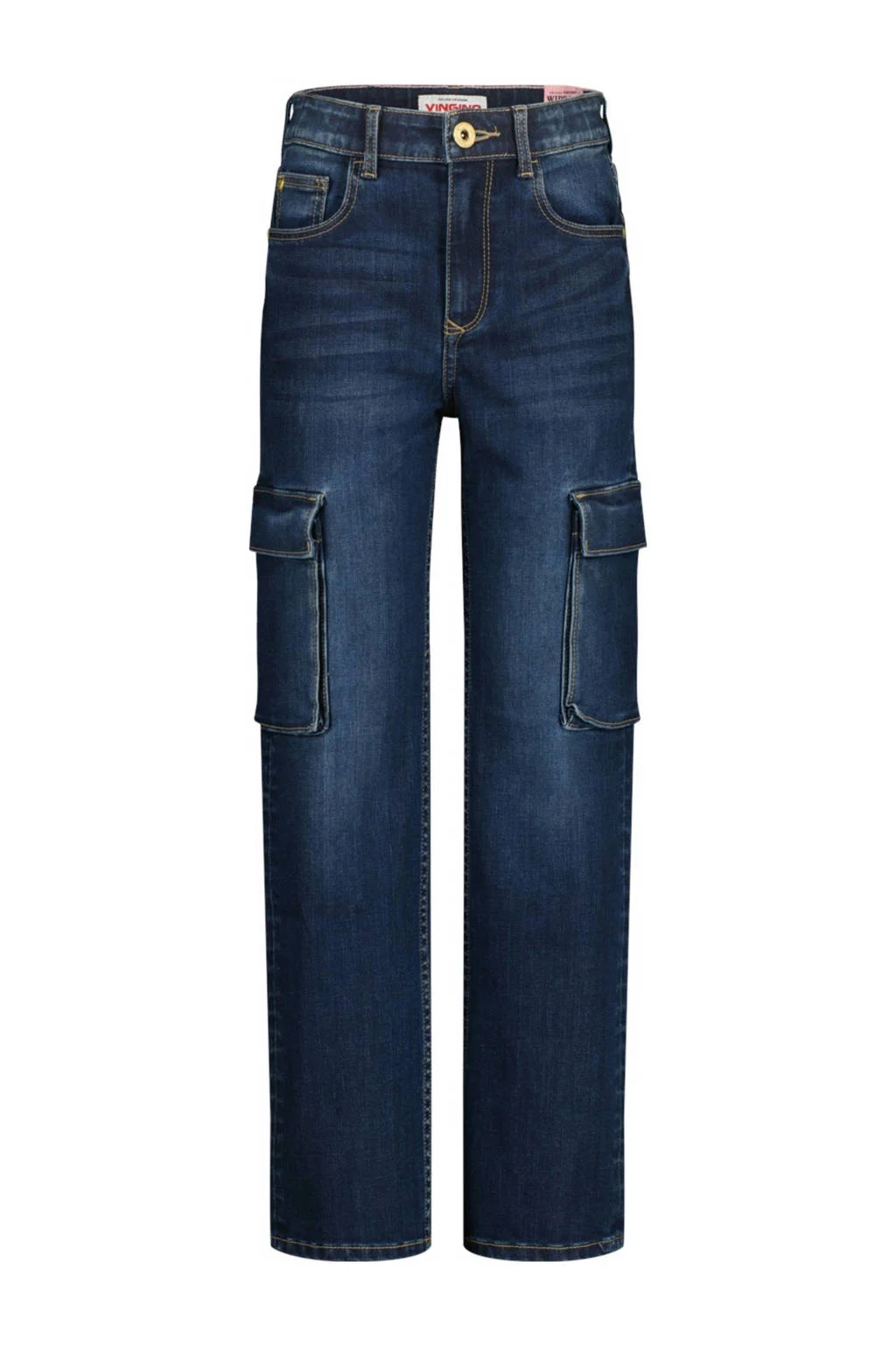 Vingino wide leg jeans dark blue denim