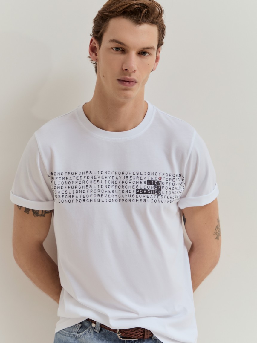 T-shirt em algodão