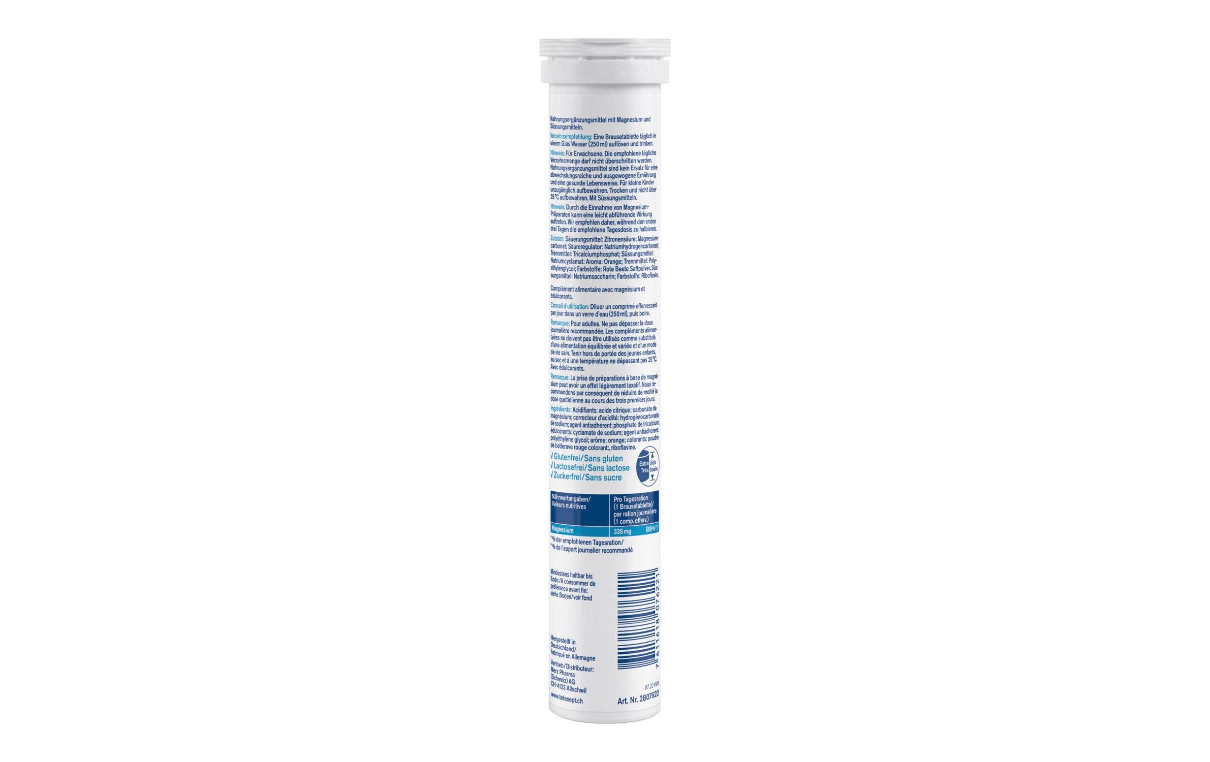 Magnesium 335 forte 17 BrausetablettenNahrungsergänzungsmittel mit Magnesium