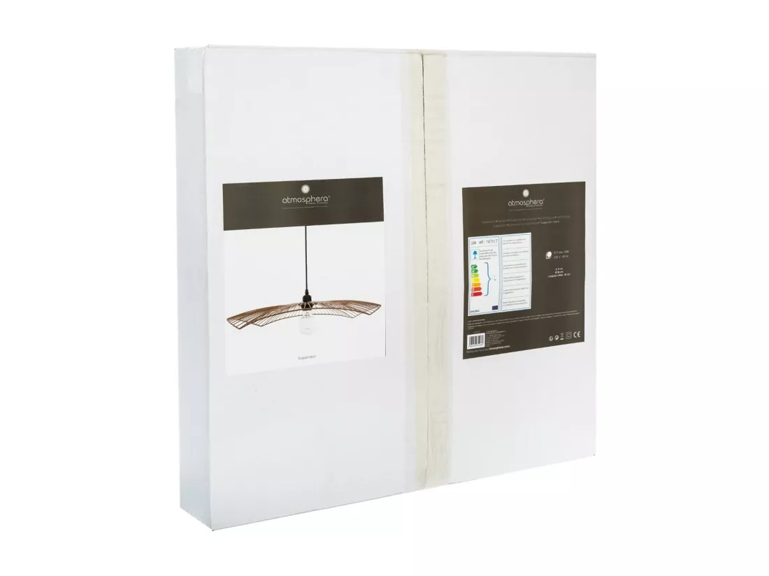 Luminaire Suspension en Métal filaire Noir D 58 cm