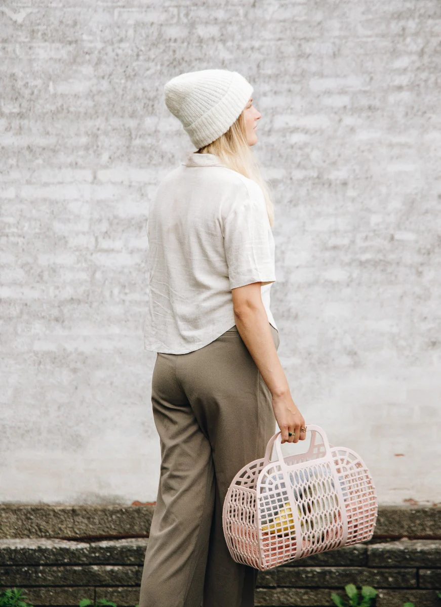 Coffee Beanies  Sky Beanie strikhue - Off White