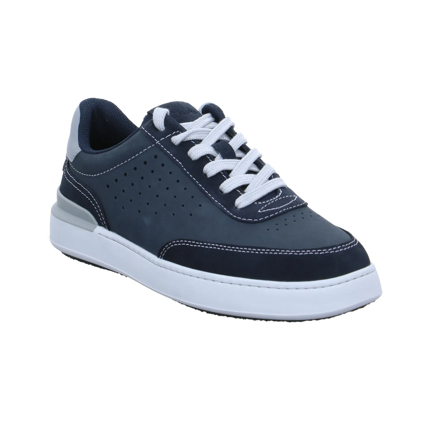 CLARKS Halbschuhe Sneaker Blau Leder