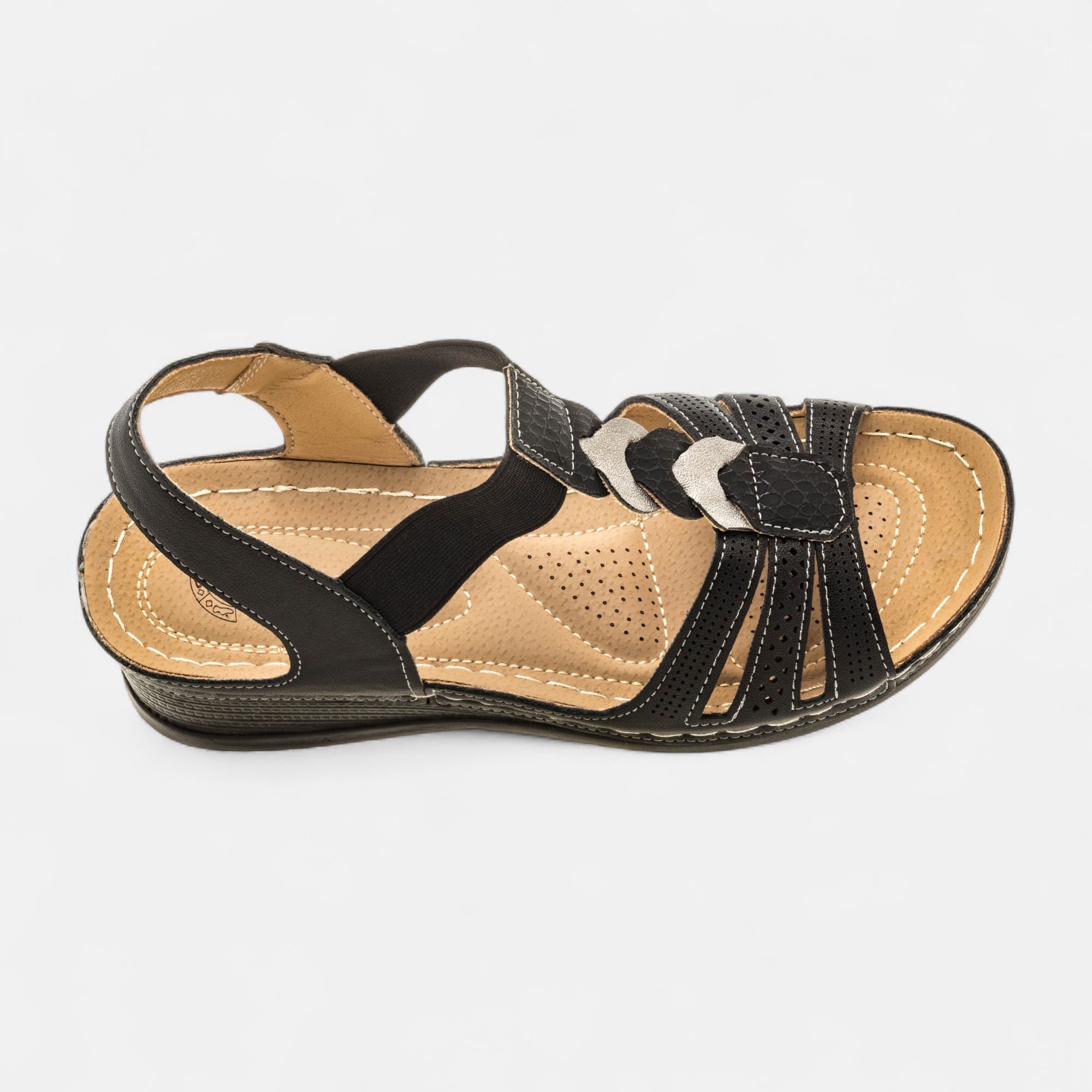Nu-pieds confort Femme noir