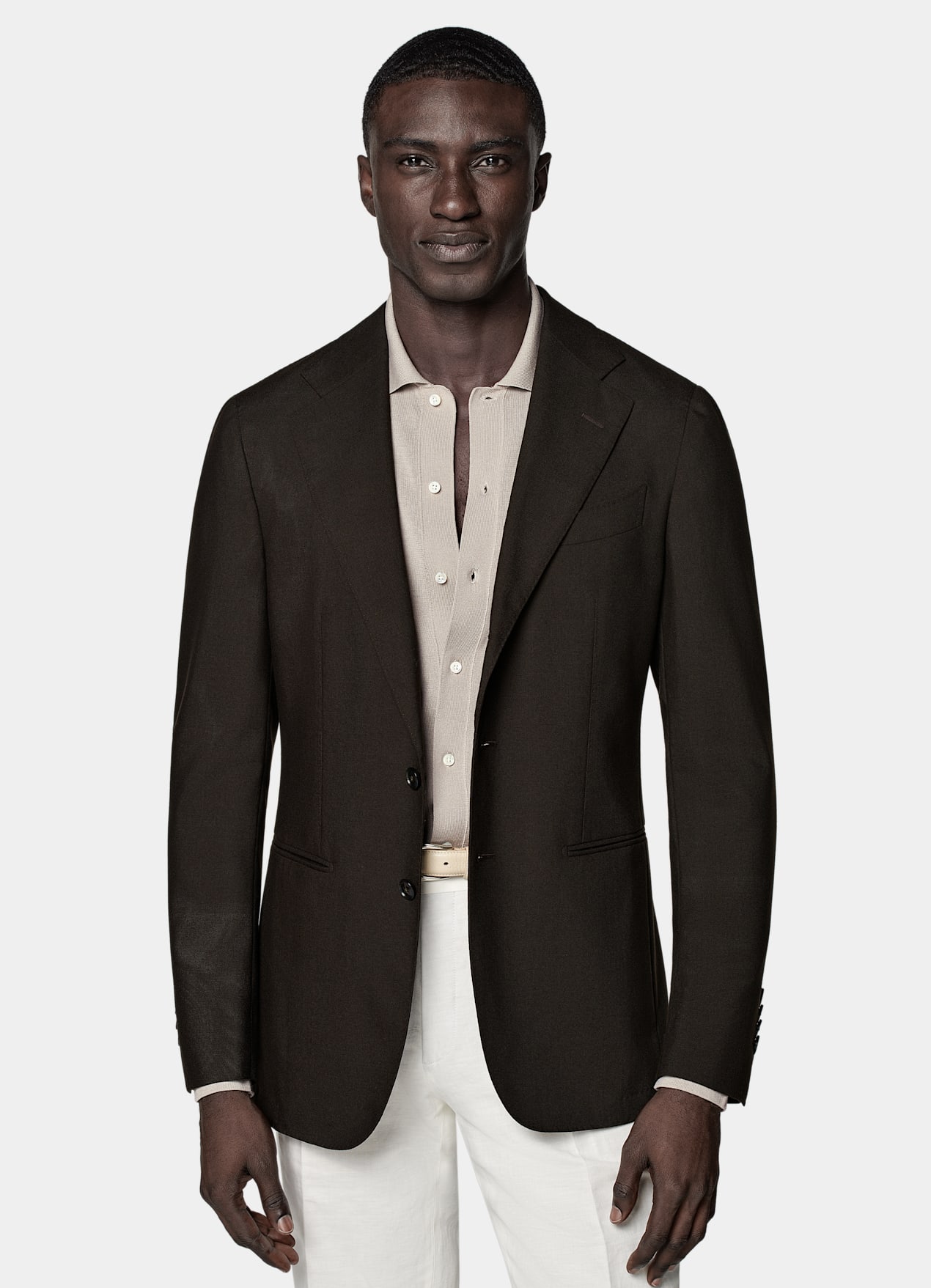 Blazer Havana coupe Tailored marron foncé